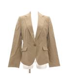 ポールスミス ブラック Paul Smith BLACK ジャケット ウール 40 ベージュ系 ストライプ柄 テーラードカラー 長袖 /ML ■GY06