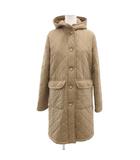 マッキントッシュ MACKINTOSH キルティングコート 中綿 ロング フード 36 ベージュ /JS ■GY06