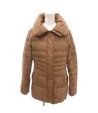 セブンアイディコンセプト 7-IDconcept ダウンコート スタンドカラー 比翼 38 ライトブラウン /YJ ■GY12