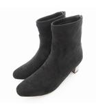  unity ショートブーツ チャンキーヒール 24.5cm 黒 ブラック /UO