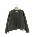 ナゴンスタンス nagonstans 23AW flap cardigan ジャケット 薄手 M グレー /DO ■OS