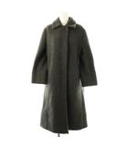 ジルサンダー JIL SANDER カシミヤ100%シングルステンカラーロングコート アウター 34 ダークグレー /DO ■OS