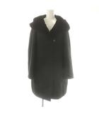 Sマックスマーラ 'S Max Mara ファー中綿入りコート アウター ロング フード 36 ブラック /DO ■OS