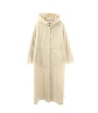 スローブ イエナ SLOBE IENA PEツイル ロングフードコート スプリングコート 38 グレージュ /DF ■OS