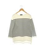 ルミノア Leminor ボーダー バスクシャツ Tシャツ カットソー 長袖 コットン 1 白 紺 /NR ■OS