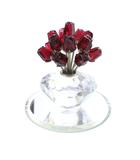 スワロフスキー SWAROVSKI Vase with Roses SCS 15周年記念 15本の薔薇 置物 クリア 赤 レッド /SR39