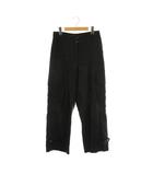 ポールスミス PAUL SMITH 24SS ラミーミックスカーゴパンツ リネン混 40 ブラック /DO ■OS