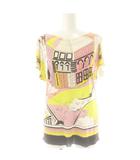エミリオプッチ EMILIO PUCCI トップス ブラウス フレンチスリーブ 総柄 38 マルチカラー /AT ■OS