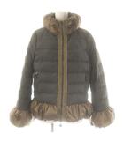 モンクレール MONCLER × サカイ SACAI MAKORI ダウンジャケット アウター ジップアップ 1 カーキブラウン グレー /DO ■OS ■SH
