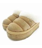 アグ UGG TAZZLITA  厚底ムートンシューズ サンダル ボア ロゴ 23cm ベージュ 1146390 /JS