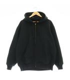 コモリ COMOLI コットンダックジップパーカー 裏起毛 2 黒 /MI ■OS ■SH