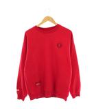 アベイシングエイプ A BATHING APE エーエイプバイアベイシングエイプ AAPE BY A BATHING APE スウェット トレーナー L レッド /DF ■OS
