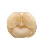 アレクサンドルドゥパリ Alexandre De Paris カメリアブローチ ピンクべージュ /SR39