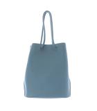 ジルサンダー JIL SANDER ドローストリング ハンドバッグ ロゴ 水色 ブルー /SR47
