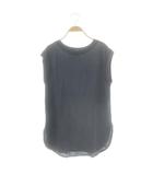 イエナ IENA 和紙天竺ノースリーブプルオーバー Tシャツ カットソー 紺 /NR ■OS