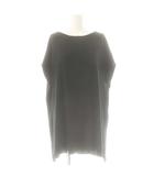 ドゥーズィエムクラス DEUXIEME CLASSE F/S Tunic ニット カットソー チュニック丈 シルク混 黒 /MI ■OS