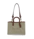 コーチ COACH リース トート 28 ハンドバッグ ショルダーバッグ 2way キャンバス ナチュラル CJ811 /YO11