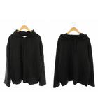 ジルサンダー JIL SANDER ロゴ刺繍リバーシブル巾着パーカー プルオーバー 黒 /MI ■OS ■AD
