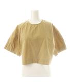トゥデイフル TODAYFUL halfsleeve compact blouse ブラウス シャツ プルオーバー クロップド F ベージュ /CX ■OS