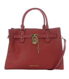 マイケルコース MICHAEL KORS 24AW HAMILTON サッチェル ミディアム トートバッグ ショルダーバッグ 2way 斜め掛け レザー ピンク 35T1GHMS2L /YO21