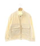  アフターアワーズ AFTERHOURS MILITARY BLOUSON ジャケット 薄手 ジップアップ F アイボリー /DO ■OS ■AD