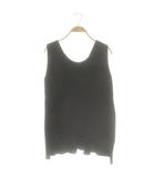 ジルサンダー JIL SANDER Vネックノースリーブプルオーバー ブラウス 32 黒 ブラック /AT ■OS ■SH