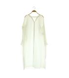 プラステ PLST シアーシャツワンピース ロング 長袖 S ホワイト /MY ■OS