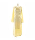 フレイアイディー FRAY I.D 24AW バックオープンドレープドレス ワンピース ロング 長袖 0 アイボリー /DO ■OS ■SH