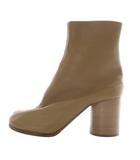メゾンマルジェラ 22 Maison Margiela 22 Tabi レザー ショートブーツ 6cm チャンキーヒール 37 茶 ブラウン S58WU0246 /SR33