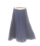 マディソンブルー MADISONBLUE PANEL FLARE SK BACK SATIN スカート ロング フレア デニム コットン 00 青 /NR ■OS ■SH