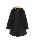 エムズグレイシー M'S GRACY カメリア フード Aライン フリルダウンフリルコート 40 黒 /MI ■OS
