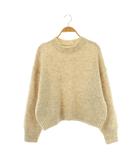 アングリッド UNGRID 24AW カラーモヘヤ混ルーズニット セーター モヘヤ混 F ライトベージュ /DO ■OS