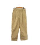 23AW ベルト付きタックパンツ 38 ベージュ /DO ■OS