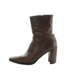  ステファンヴェネツィア STEPHEN VENEZIA ショートブーツ レザー チャンキーヒール 36.5 23.0cm 茶 /MI ■OS