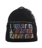 フェンディ FENDI バッグ リュックサック バックパック ズッカ ナイロン×レザー ブラック 8BZ035 /YO13 ■OH