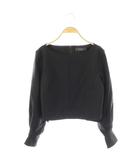 フォクシー FOXEY 近年モデル 43893 Blouse Celina ブラウス クロップド丈 38 黒 /MI ■OS
