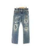ヒステリックグラマー HYSTERIC GLAMOUR SSR加工デニム スリムブーツカットパンツ ジーンズ 30 青 /MI ■OS ■