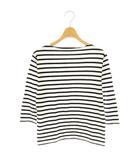 セントジェームス SAINT JAMES ボーダー バスクシャツ Tシャツ カットソー XS ブラック ホワイト /ES ■OS