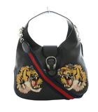 グッチ GUCCI ディオニュソス タイガー 2WAY バッグ トート ショルダー レザー 刺繍 黒 ブラック 447098 /AQ ■OS ■OH