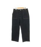 フリークスストア FREAKS STORE ワイドデニムパンツ ジーンズ ジッパーフライ コットン 縦S 横XL 濃紺 /NR ■OS