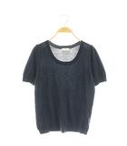 ドゥーズィエムクラス DEUXIEME CLASSE 半袖ニット セーター ネイビー /SS ■OS