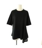 ユナイテッドアローズ A DAY IN THE LIFE UNITED ARROWS Tシャツ カットソー 五分袖 コットン 黒 /NR ■OS