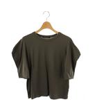 ミズイロインド mizuiro ind ドレープスリーブTシャツ カットソー チャコールグレー /ES ■OS