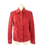 バーバリーブルーレーベル BURBERRY BLUE LABEL 長袖ジャケット 38 レッド /DO ■OS