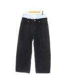 アレキサンダーワン ALEXANDER WANG レイヤーウエスト デニムパンツ ワイド 27 ブラック 4DC3244403 /HK ■OS