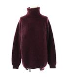 ユナイテッドバンブー UNITED BAMBOO サイドジップ タートルネックチュニックニット セーター 0 小豆色 /AT ■OS