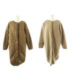 ユナイテッドアローズ UNITED ARROWS アデイインザライフ A DAY IN THE LIFE ボア キルト 2WAY コート 36 茶 ブラウン /SS ■OS