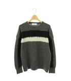 モラビト MORABITO ブラン エコファーデザインメランジクルーネックニット セーター 長袖 38 グレー /DF ■OS