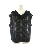 イエナ IENA 24SS コイル ケーブルベスト トップス ニット セーター 黒 ブラック /SS ■OS