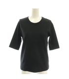 ノーブル NOBLE 24SS スビンコットン5分袖Tシャツ カットソー 黒 ブラック /SS ■OS
